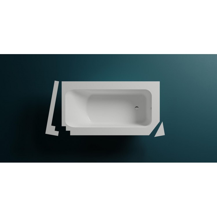 Ванна каменная Salini Orlando PLUS S-Sense 1020M белая матовая Ванна каменная Salini Orlando PLUS S-Sense 1020M белая матовая